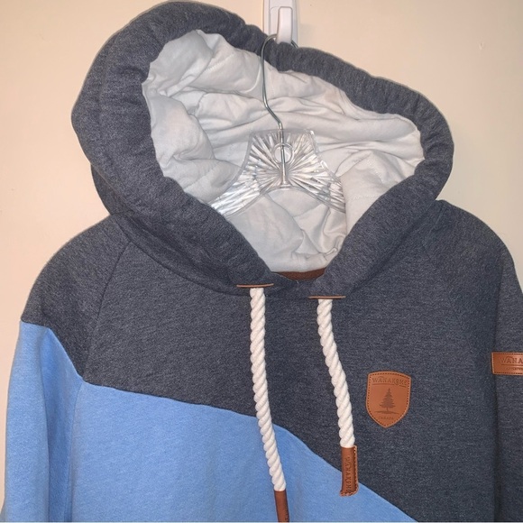 Wanakome Starfish Sweater Hoodie Blue White L - Picture 7 of 12